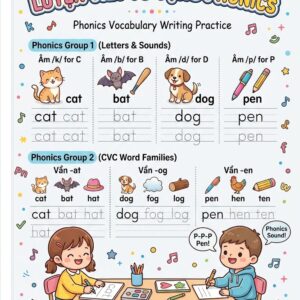 Luyện viết từ vựng Phonics Smart