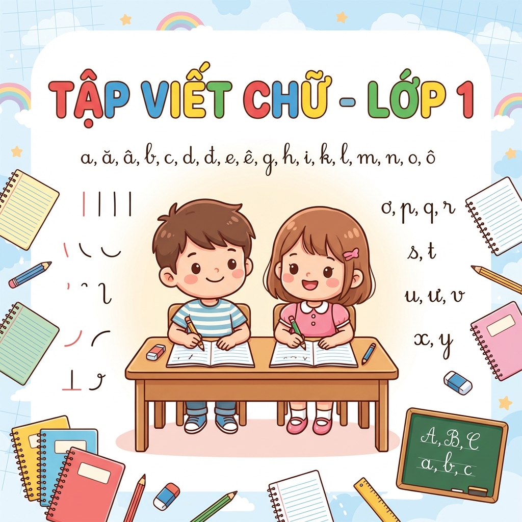 Vở tập viết số 1 lớp 1